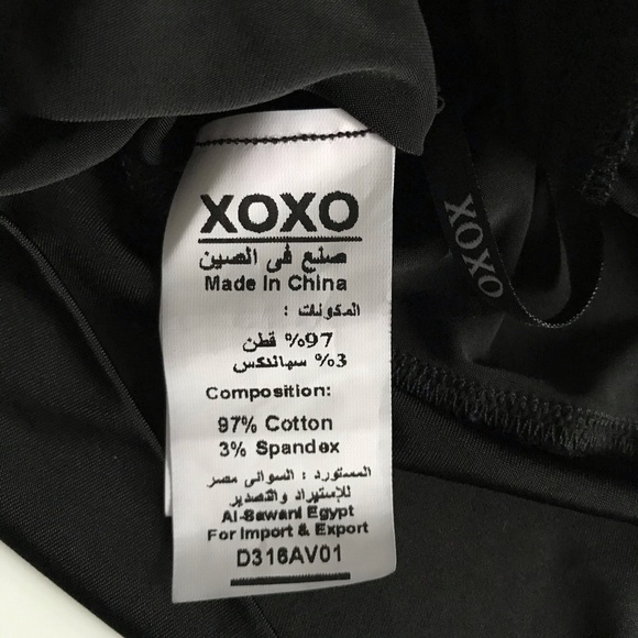 NWOT XOXO Black Roped Criss Cross Ruffled Women’s Tank Top - Picture 8 of 11